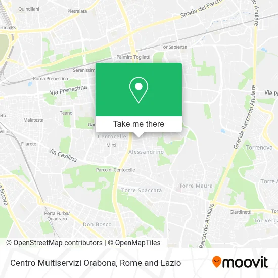 Centro Multiservizi Orabona map