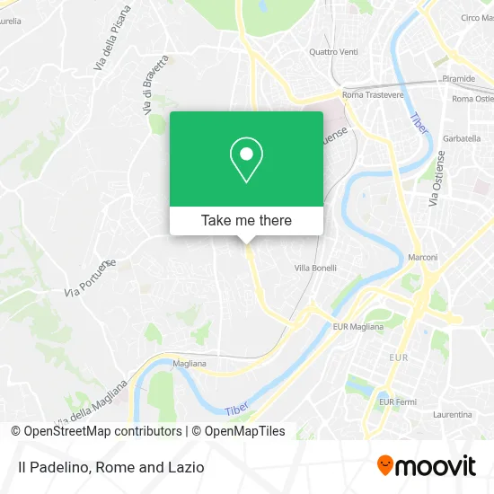 Il Padelino map