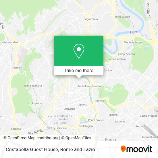 Costabella Guest House map
