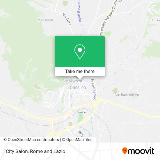 City Salon map