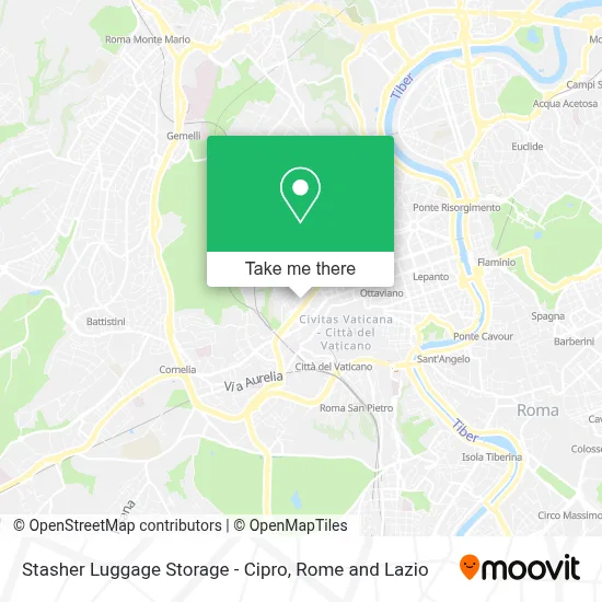 Stasher Luggage Storage - Cipro map