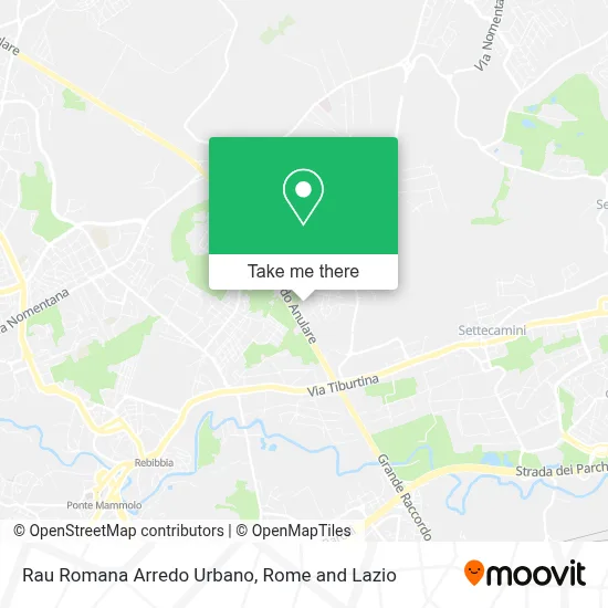 Rau Romana Arredo Urbano map