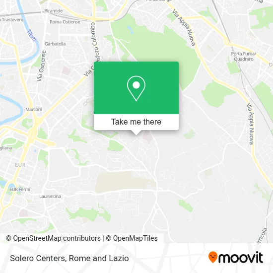Solero Centers map