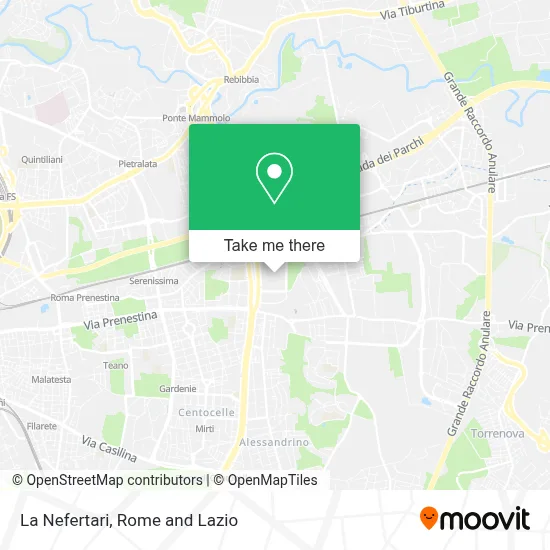 La Nefertari map