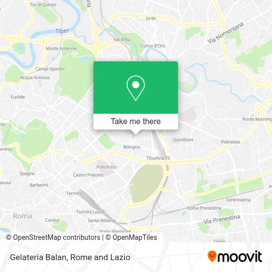 Gelateria Balan map