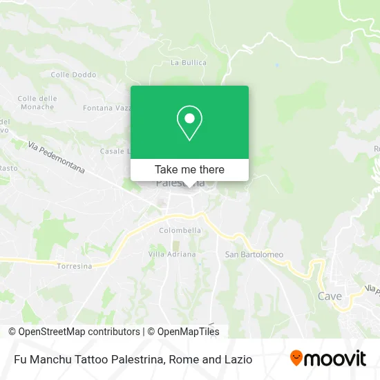 Fu Manchu Tattoo Palestrina map