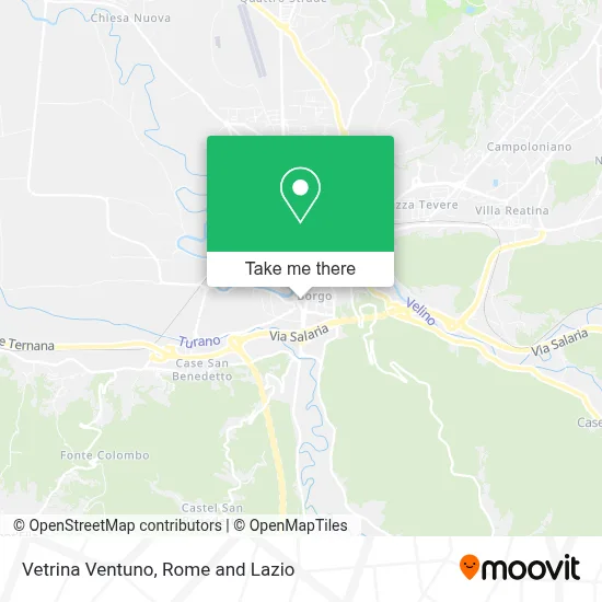 Vetrina Ventuno map