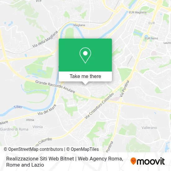 Realizzazione Siti Web Bitnet | Web Agency Roma map
