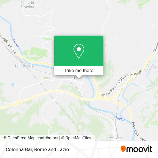 Colonna Bar map