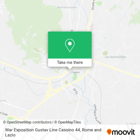 War Exposition Gustav Line Cassino 44 map