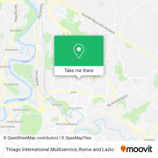 Thiago International Multiservice map
