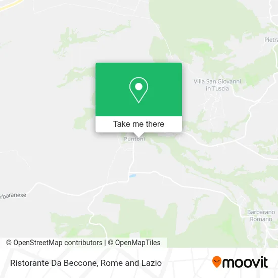 Ristorante Da Beccone map