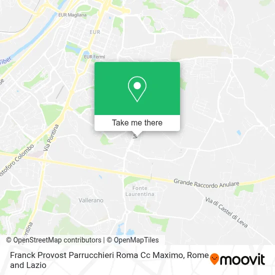 Franck Provost Parrucchieri Roma Cc Maximo map