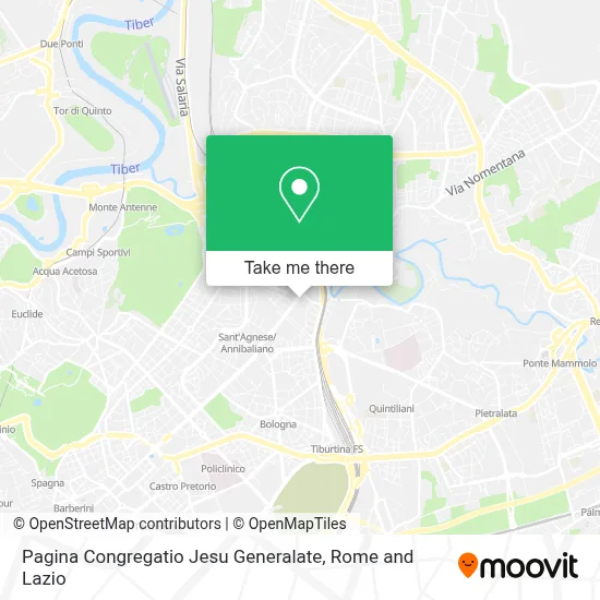 Pagina Congregatio Jesu Generalate map