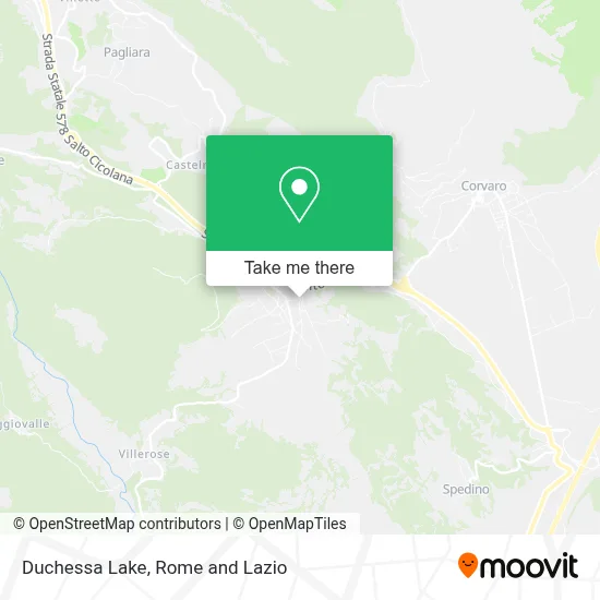 Duchessa Lake map