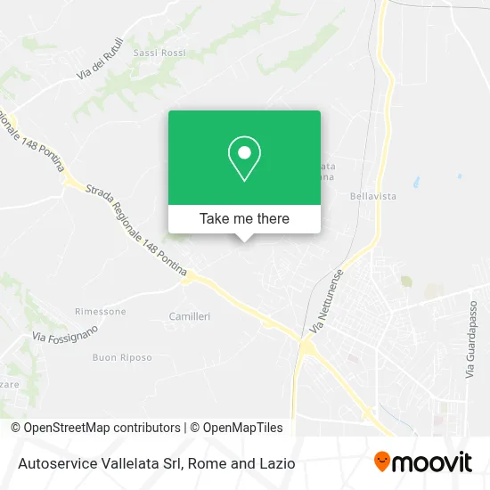 Autoservice Vallelata Srl map