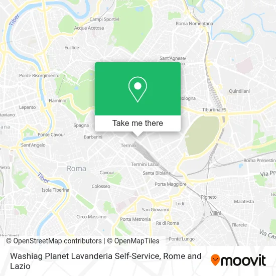 Washiag Planet Lavanderia Self-Service map