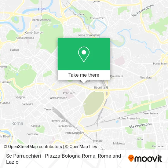 Sc Parrucchieri - Piazza Bologna Roma map