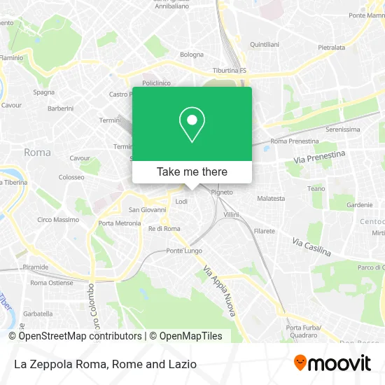 La Zeppola Roma map