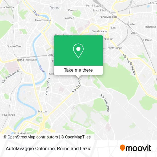 Autolavaggio Colombo map