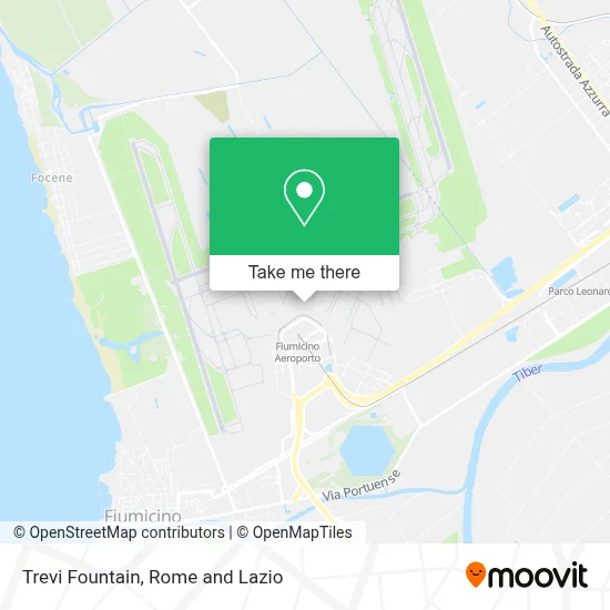 Trevi Fountain map