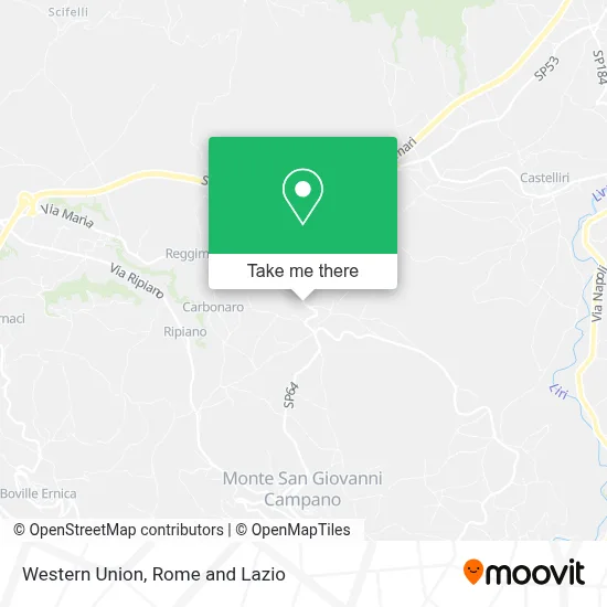 Western Union map