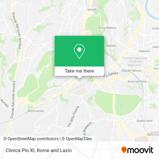 Clinica Pio XI map