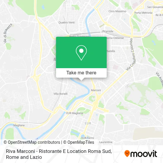 Riva Marconi - Ristorante E Location Roma Sud map