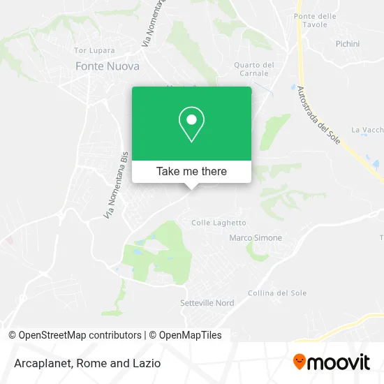 Arcaplanet map