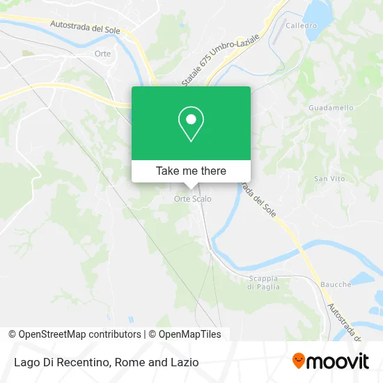 Lago Di Recentino map