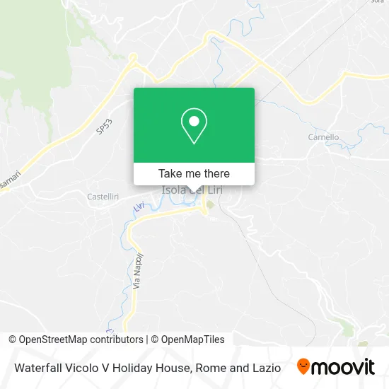 Waterfall Vicolo V Holiday House map