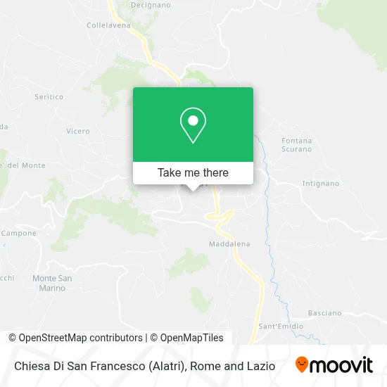 Chiesa Di San Francesco (Alatri) map