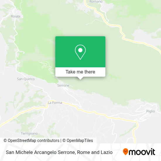 San Michele Arcangelo Serrone map