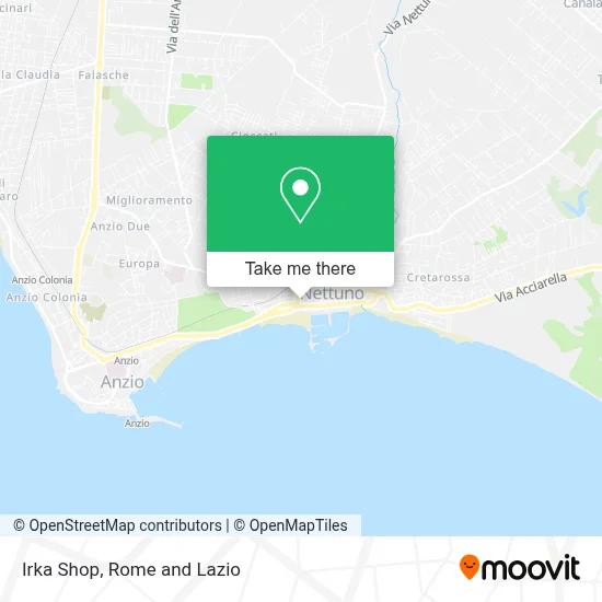 Irka Shop map