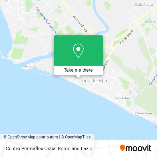 Centro Permaflex Ostia map