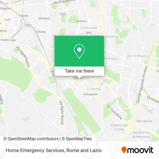 Home Emergency Services map