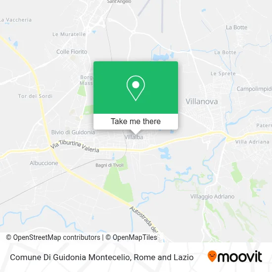 Comune Di Guidonia Montecelio map