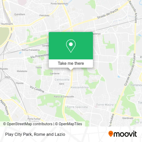 Play City Park map