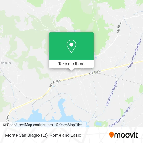 Monte San Biagio (Lt) map