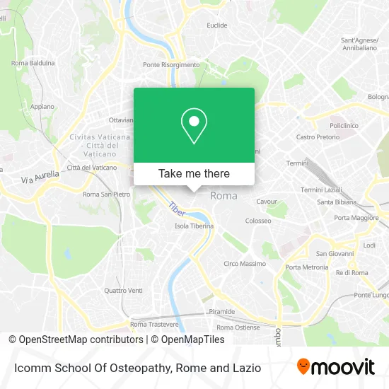 Icomm School Of Osteopathy map
