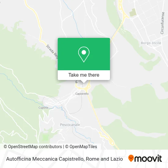 Autofficina Meccanica Capistrello map
