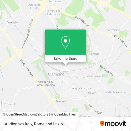 Audionova Italy map