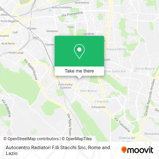 Autocentro Radiatori F.lli Stacchi Snc map