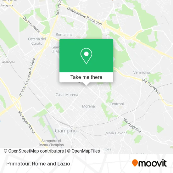 Primatour map