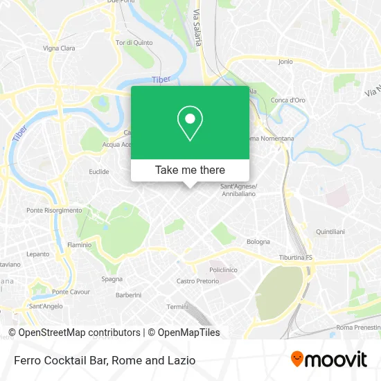 Ferro Cocktail Bar map