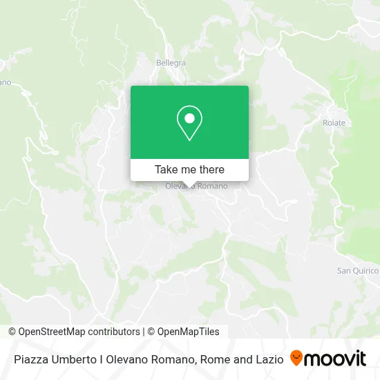 Piazza Umberto I Olevano Romano map
