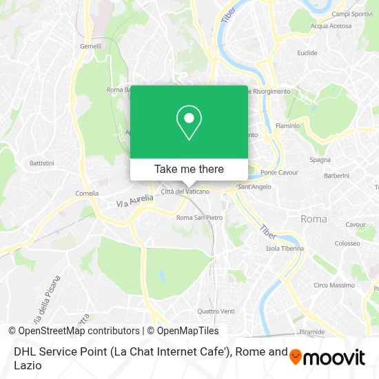 DHL Service Point (La Chat Internet Cafe') map