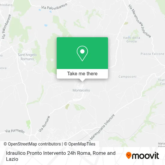 Idraulico Pronto Intervento 24h Roma map