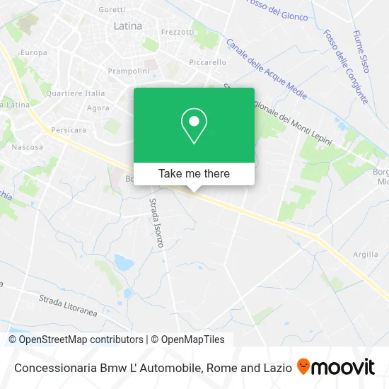 Concessionaria Bmw L' Automobile map