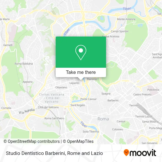 Studio Dentistico Barberini map